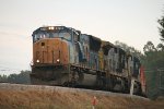 CSX 4718 leads 7643 and 7550